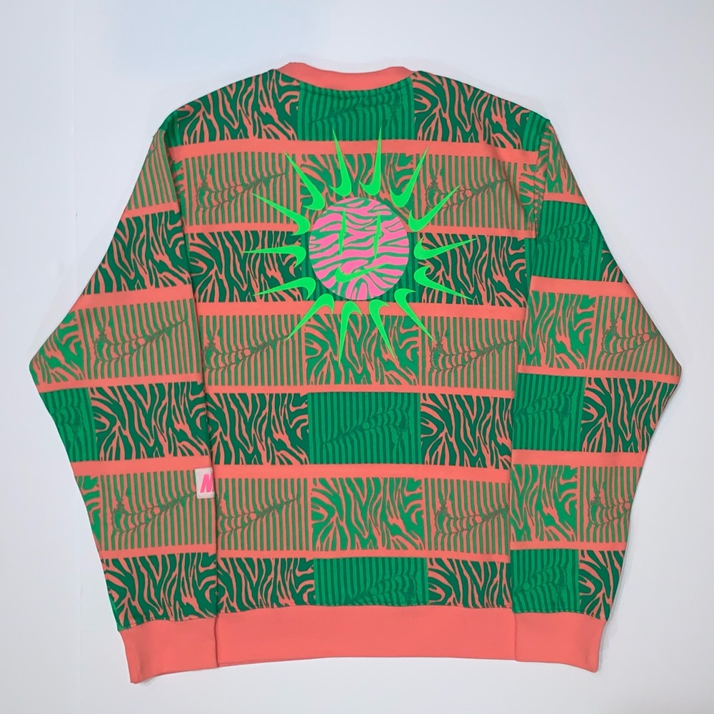 Nike Sportswear Club Fleece Men’s Trippy Safari Sweatshirt-Size XXL-Tall New - Picture 9 of 10